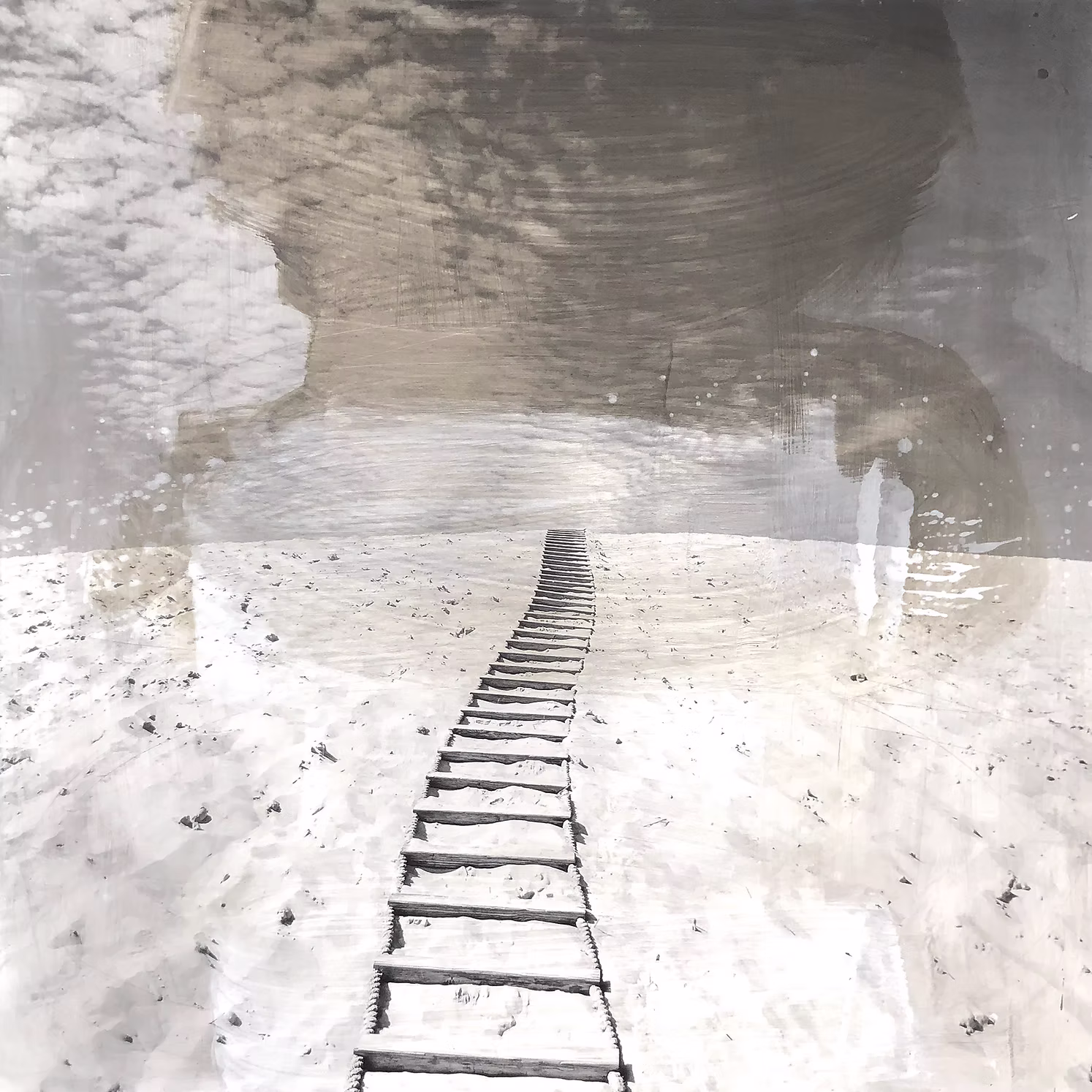 Beach stairs square w